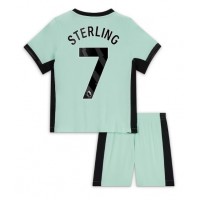 Dres Chelsea Raheem Sterling #7 Tretina pre deti 2023-24 Krátky Rukáv (+ trenírky)